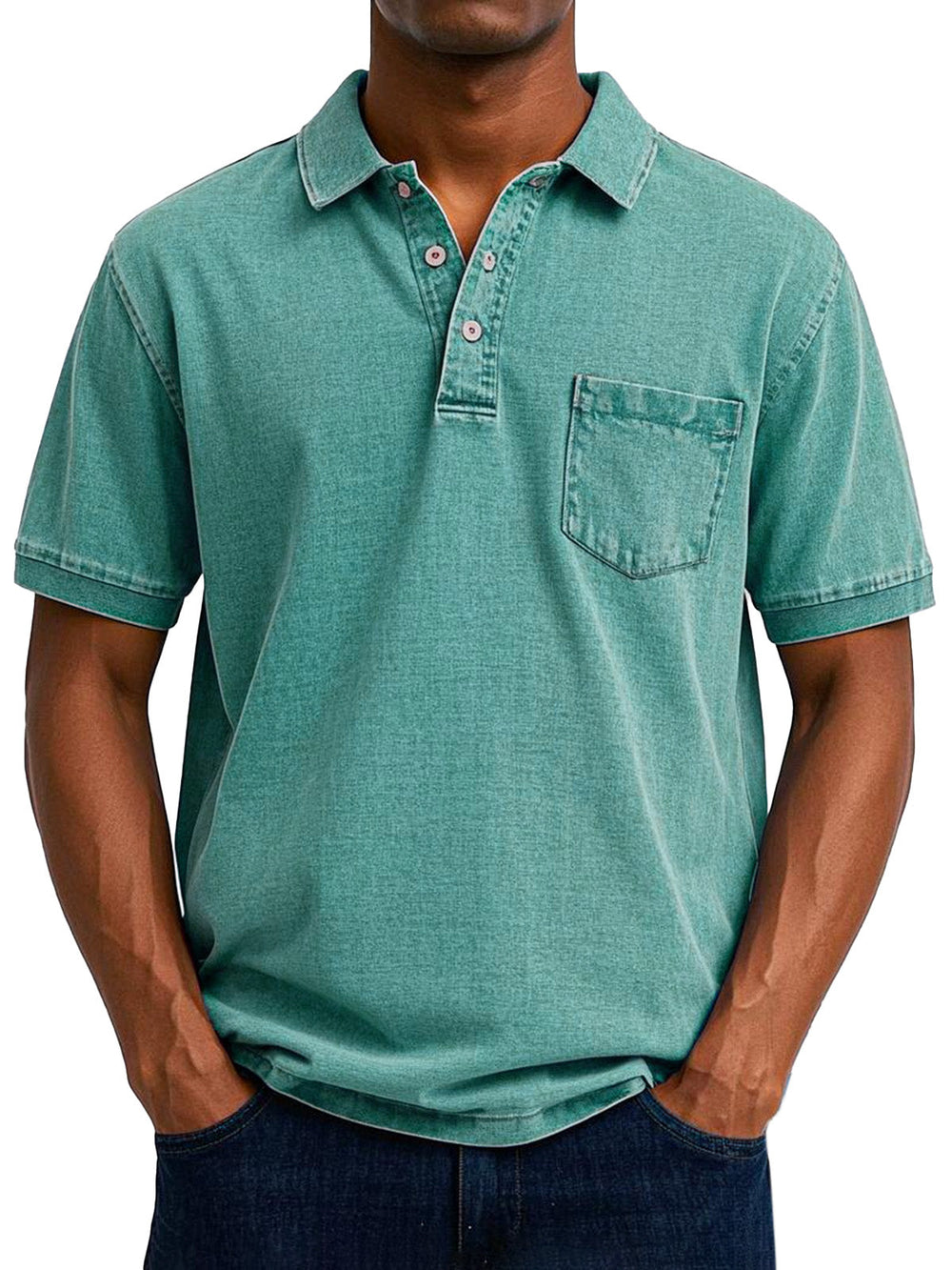 Men's Vintage Casual Cotton Polo Shirt