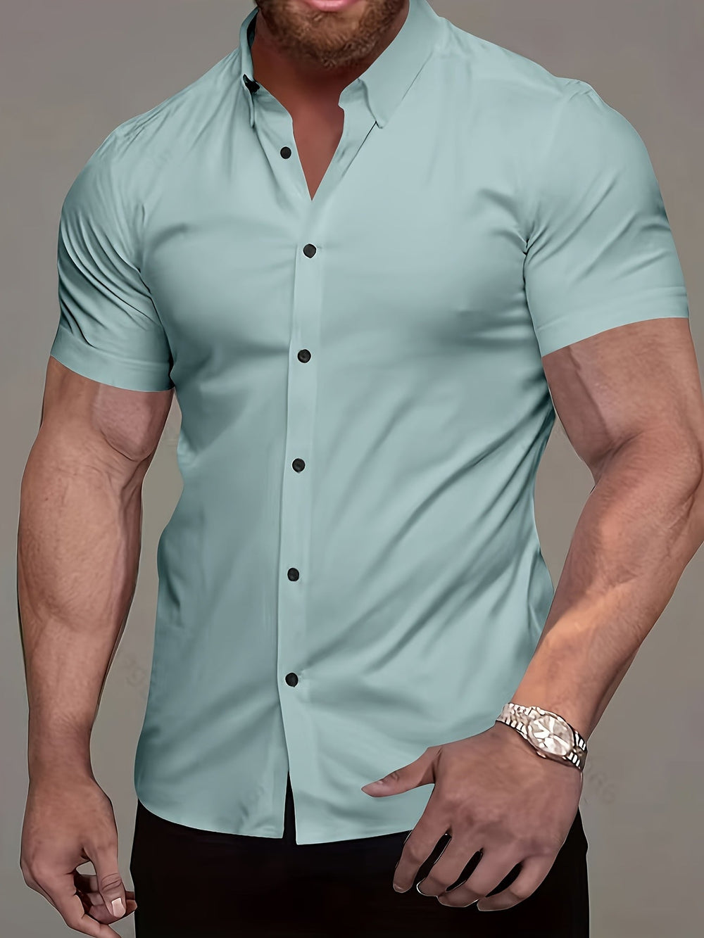 Men's Refined Cotton Short-Sleeve Shirt