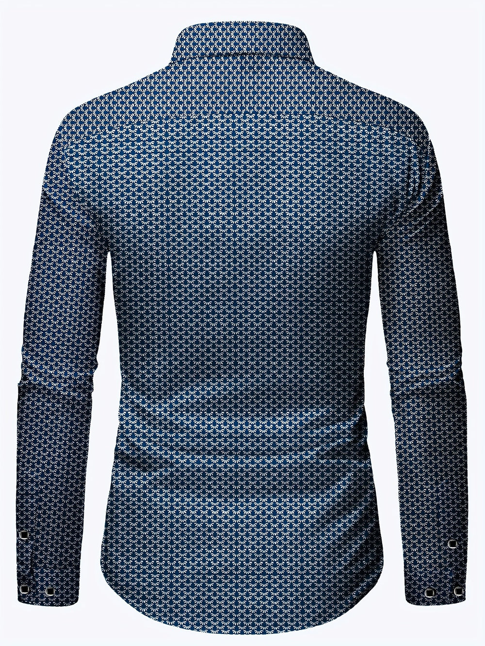 Men's Refined Patterned Cotton Dress Shirt