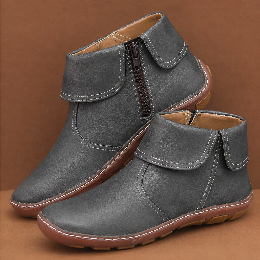 Women's Vintage Leather Ankle Boots