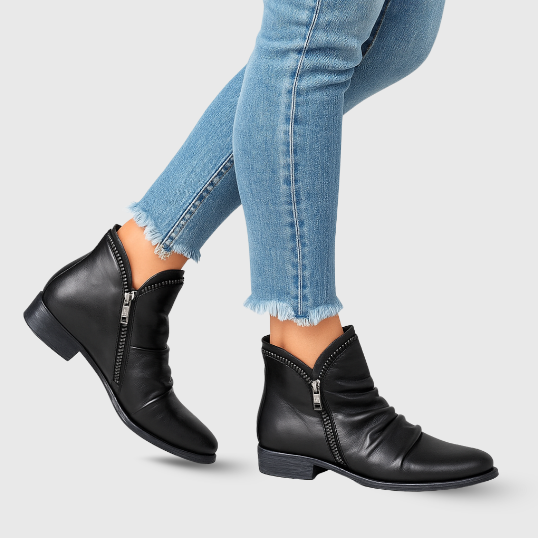 Men's Casual Orthopedic Leather Ankle Boots