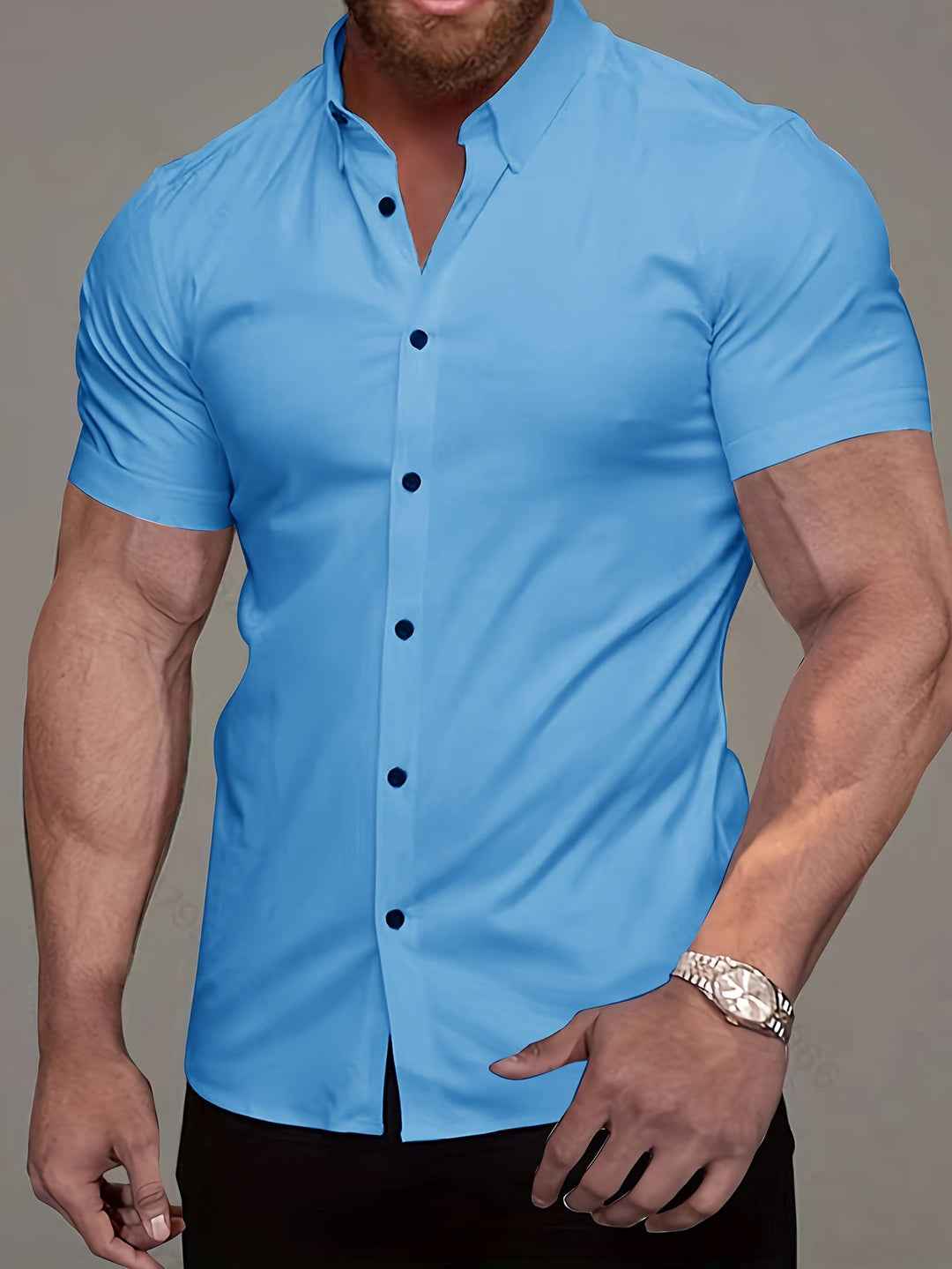 Men's Refined Cotton Short-Sleeve Shirt