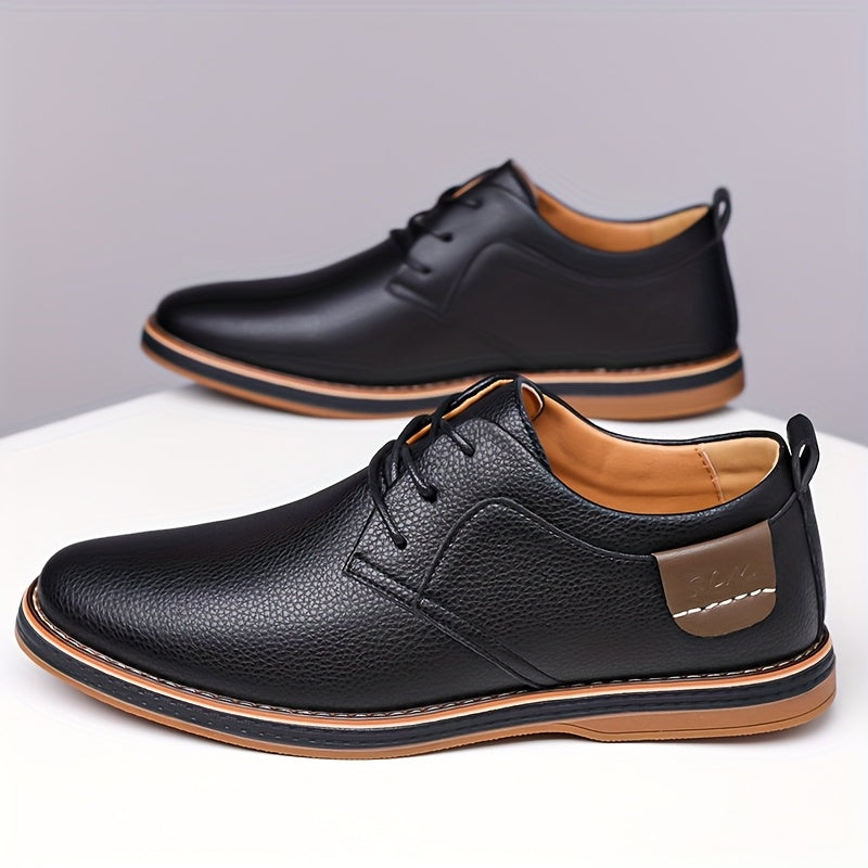 Men's Classic Leather Lace-Up Shoes