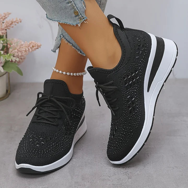Women's Casual Orthopedic Leather Wedge Sneakers