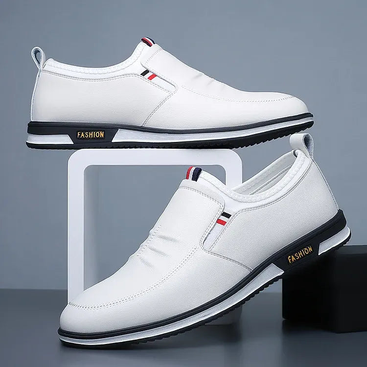 Men's Stylish Lightweight Slip-On Leather Shoes
