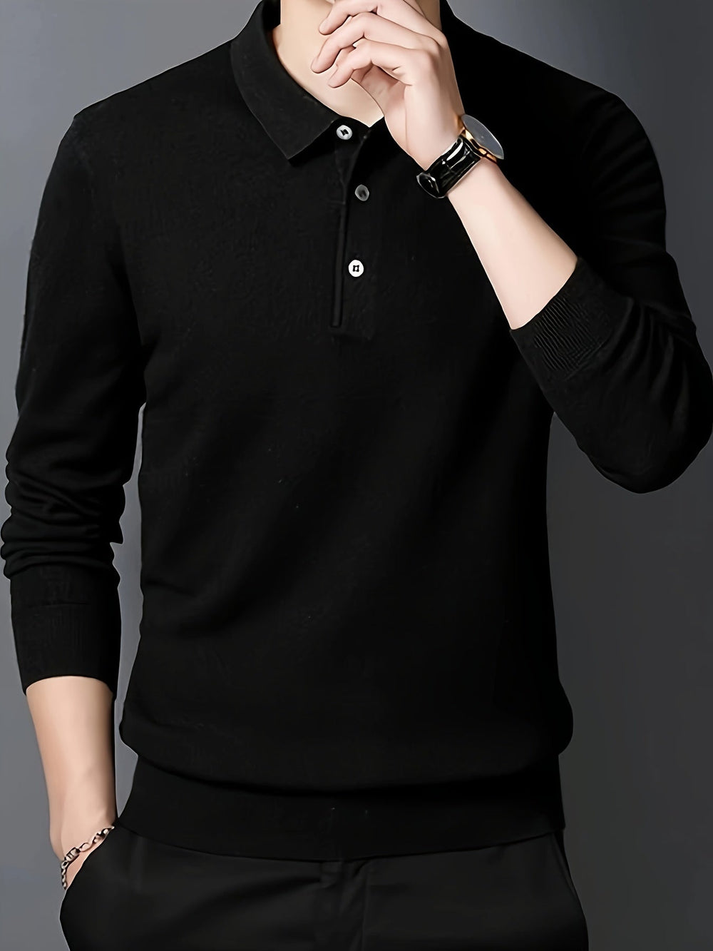 Men's Classic Cotton Collared Polo Shirt