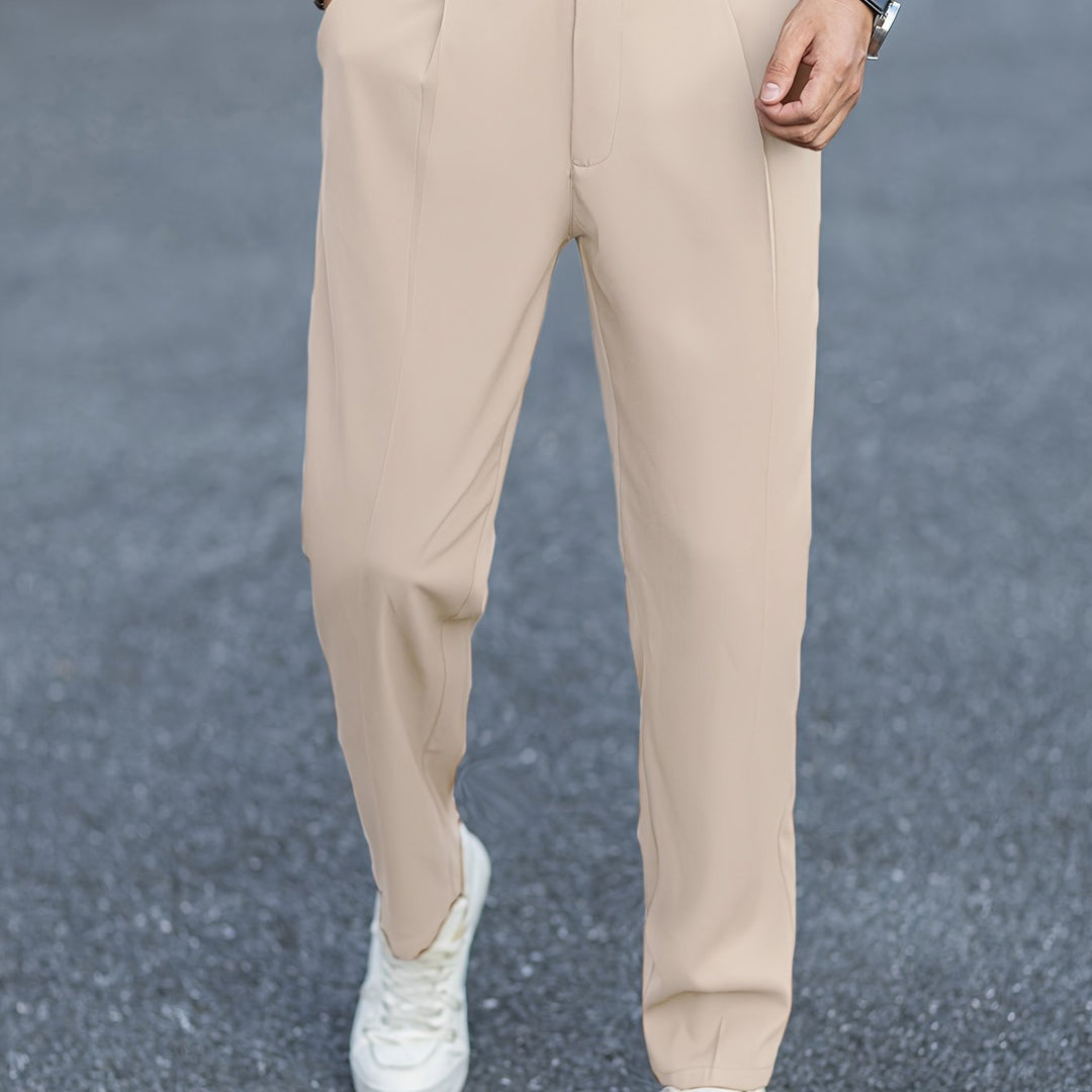 Men's Classic Tailored Cotton Everyday Trousers