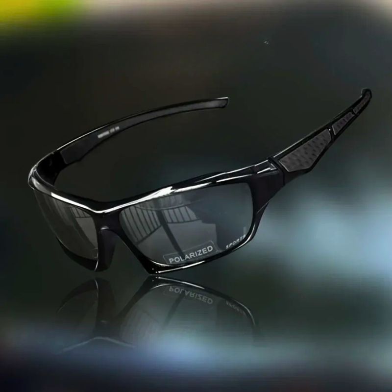Unisex Sporty Polarized Shield Sunglasses