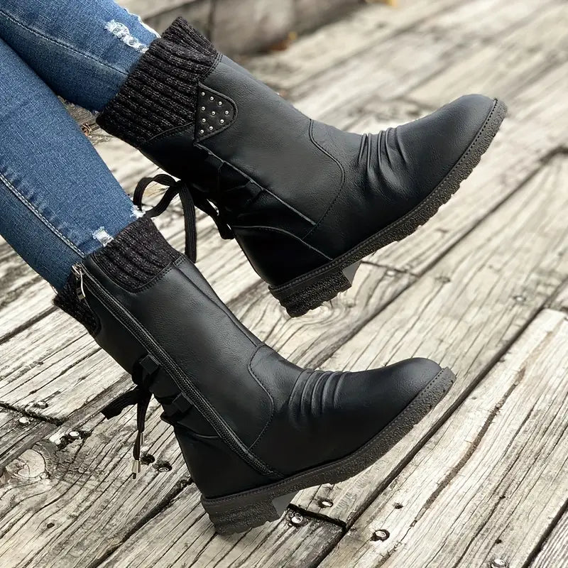 Women's Retro Leather Chelsea Boots