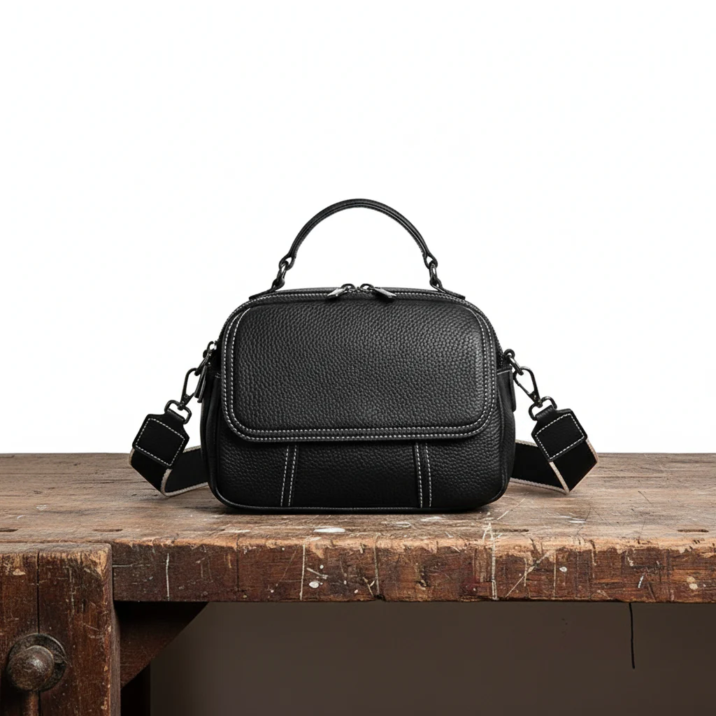 Women's Classic Minimalist Leather Shoulder Bag