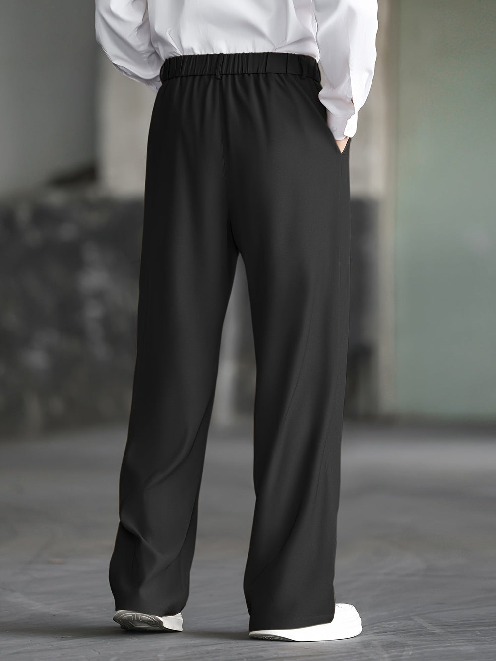 Women's Casual Relaxed Wide Leg Dress Pants