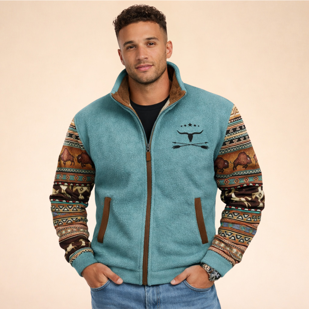 Men's Stylish Merino Wool Fleece Jacket
