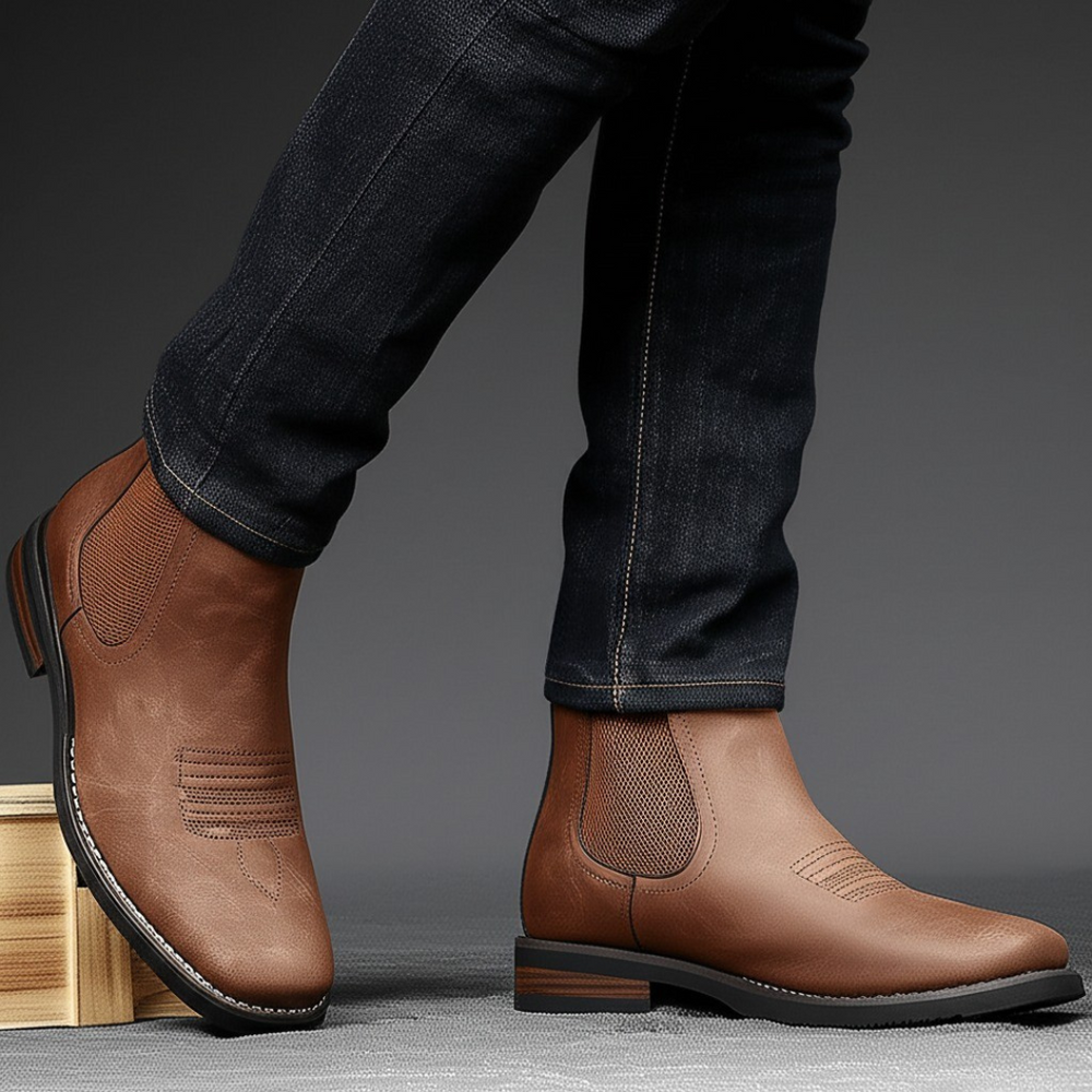 Men's Classic Suede Chelsea Ankle Boots