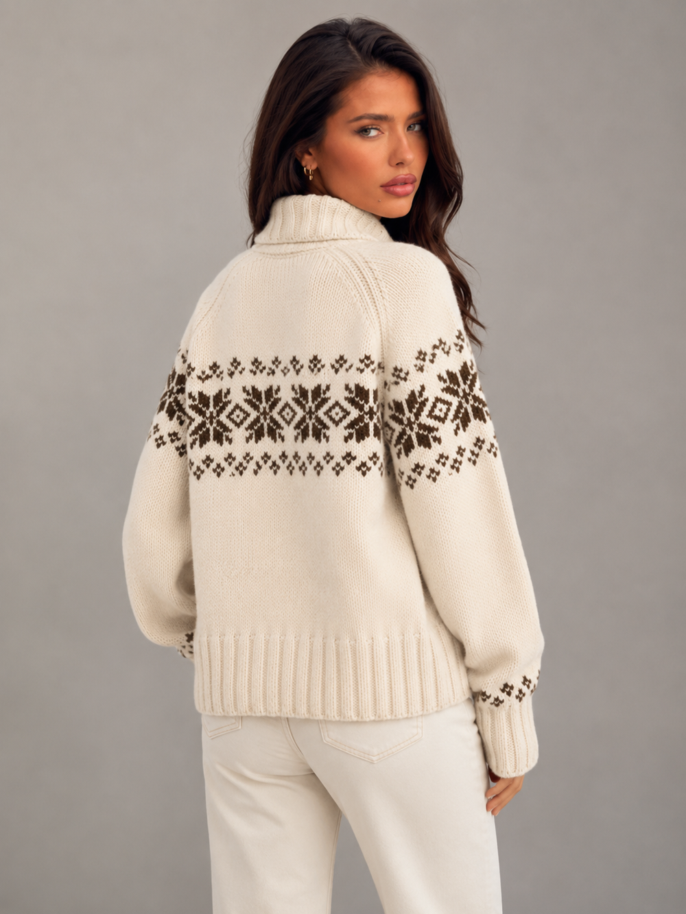 Women's Casual Knit Zip-Up Cardigan