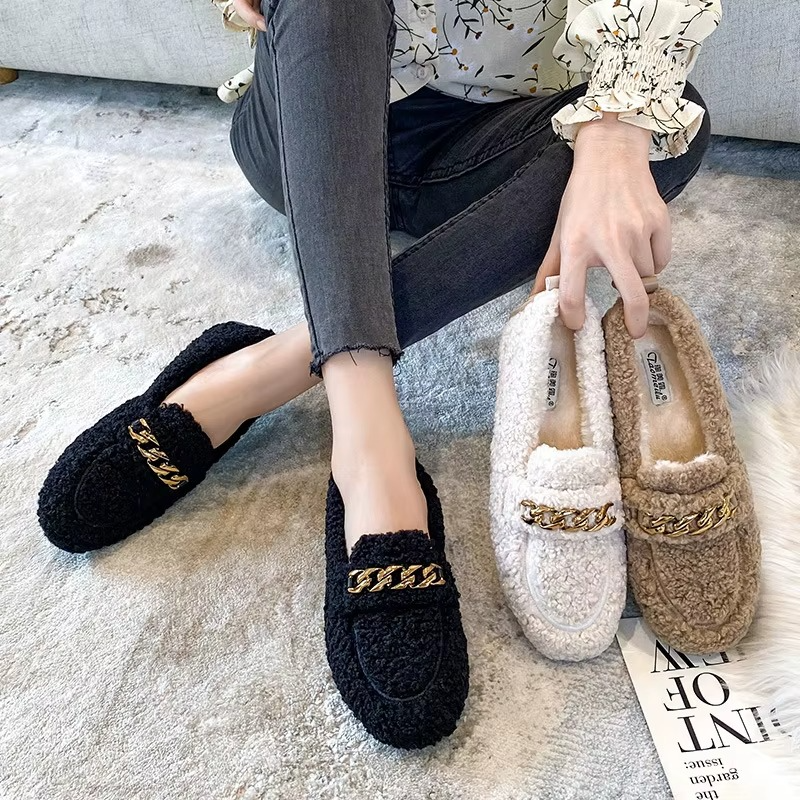 Women's Comfortable Suede Slip-On Slippers