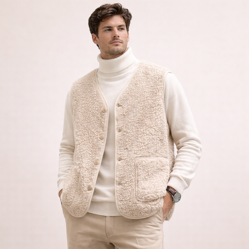 Men's Lightweight Lambswool Warm Vest