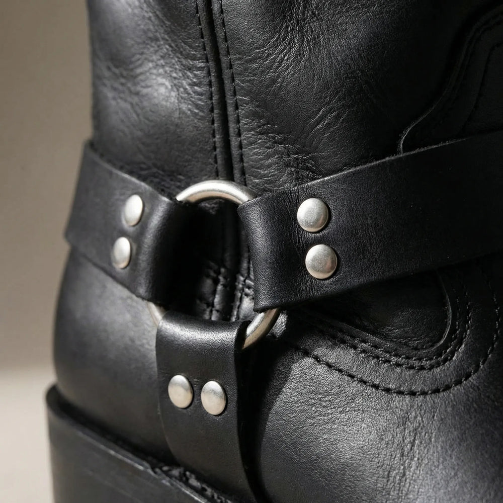 Men's Classic Leather Harness Boots