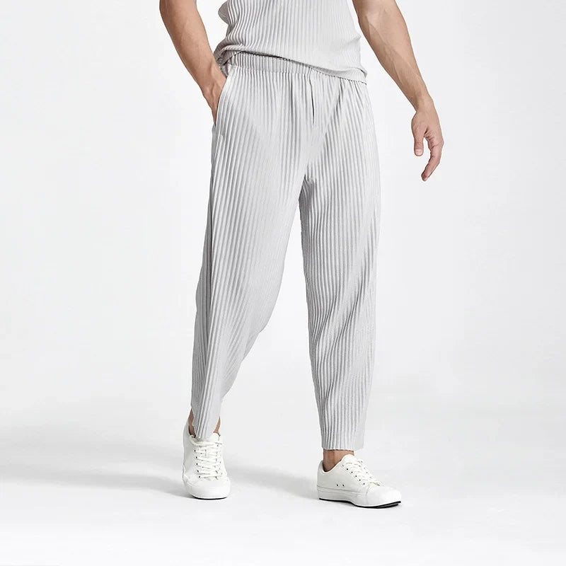 Men's Casual Loose Fit Lightweight Summer Trousers