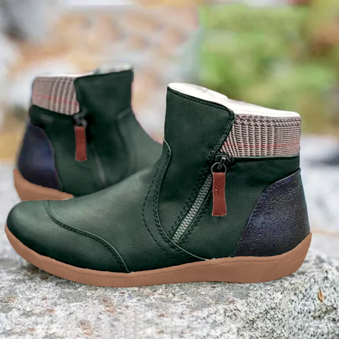 Women's Stylish Faux Fur Ankle Boots