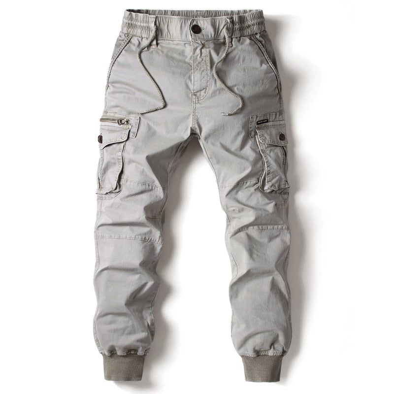 Men's Casual Relaxed Fit Cargo Jogger Trousers
