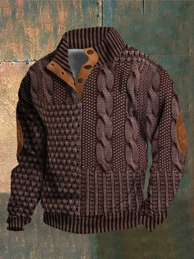 Women's Stylish Casual Button-Up Cotton Sweater