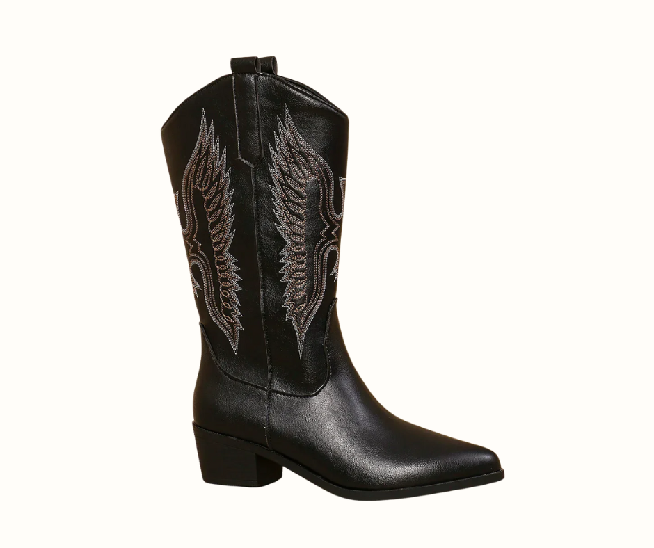 Women's Elegant Embroidered Pointed Toe Boots