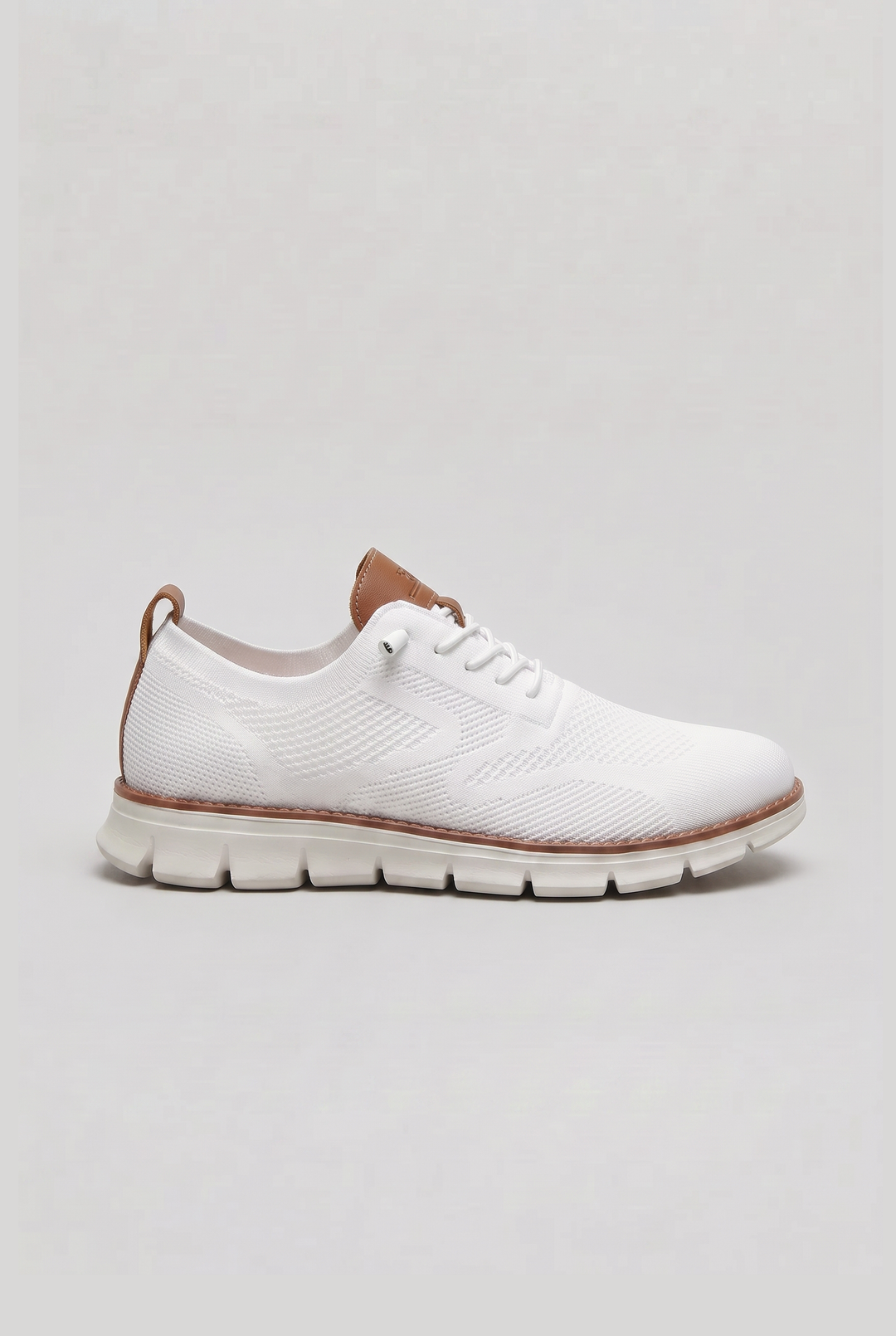 Men's Casual Knit Upper Sneakers with Double Pull Tabs
