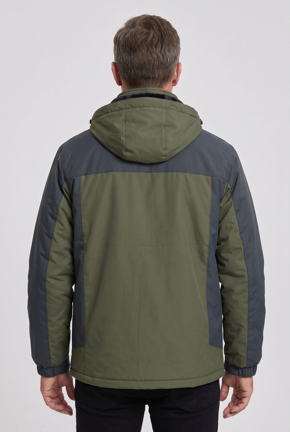 Men's Casual Water-Resistant Hooded Winter Jacket