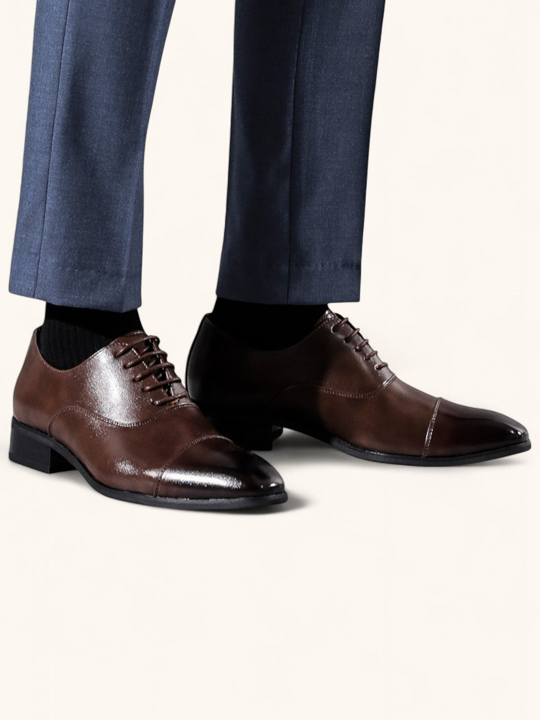 Men's Classic Leather Oxford Dress Shoes