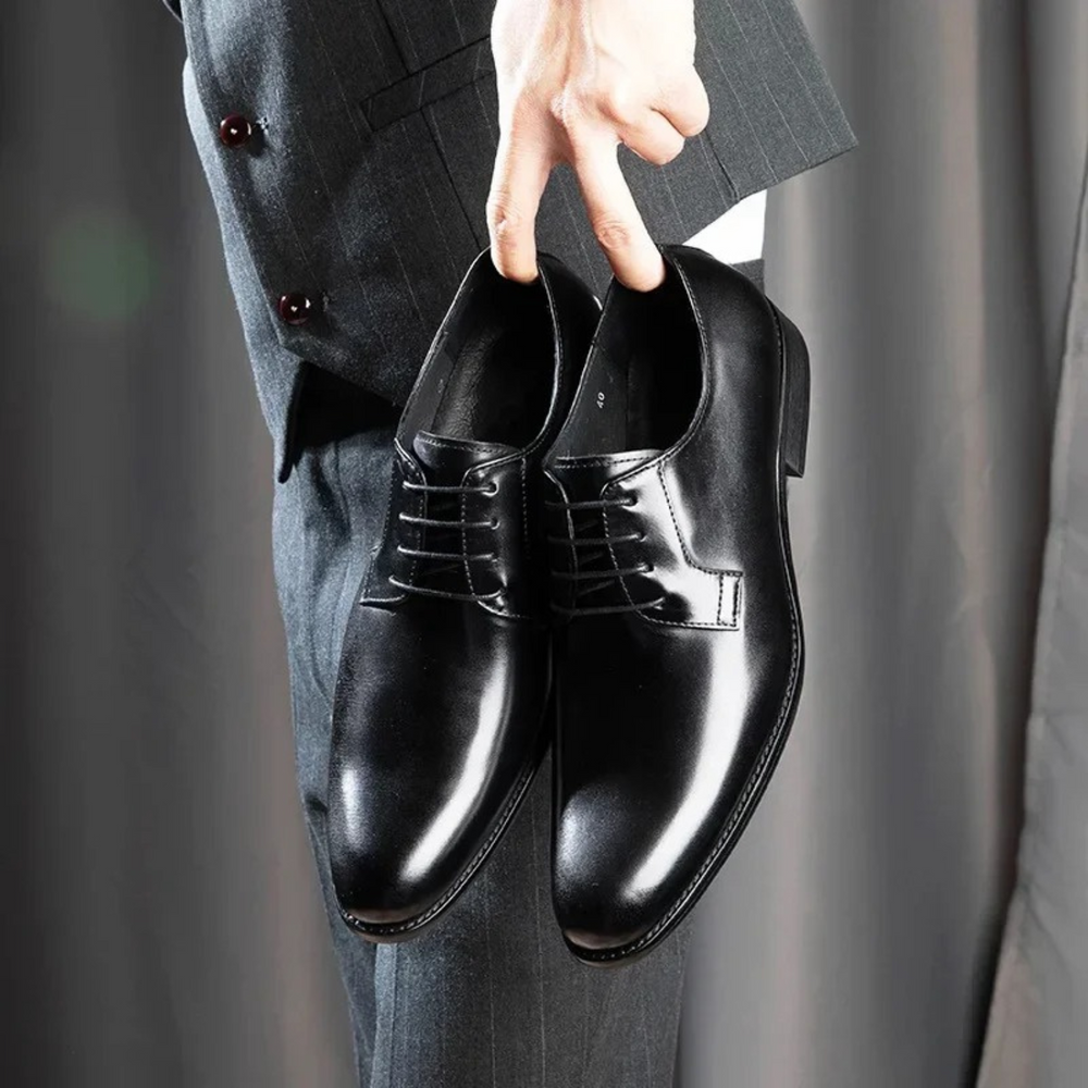Men's Classic Leather Lace-Up Dress Shoes