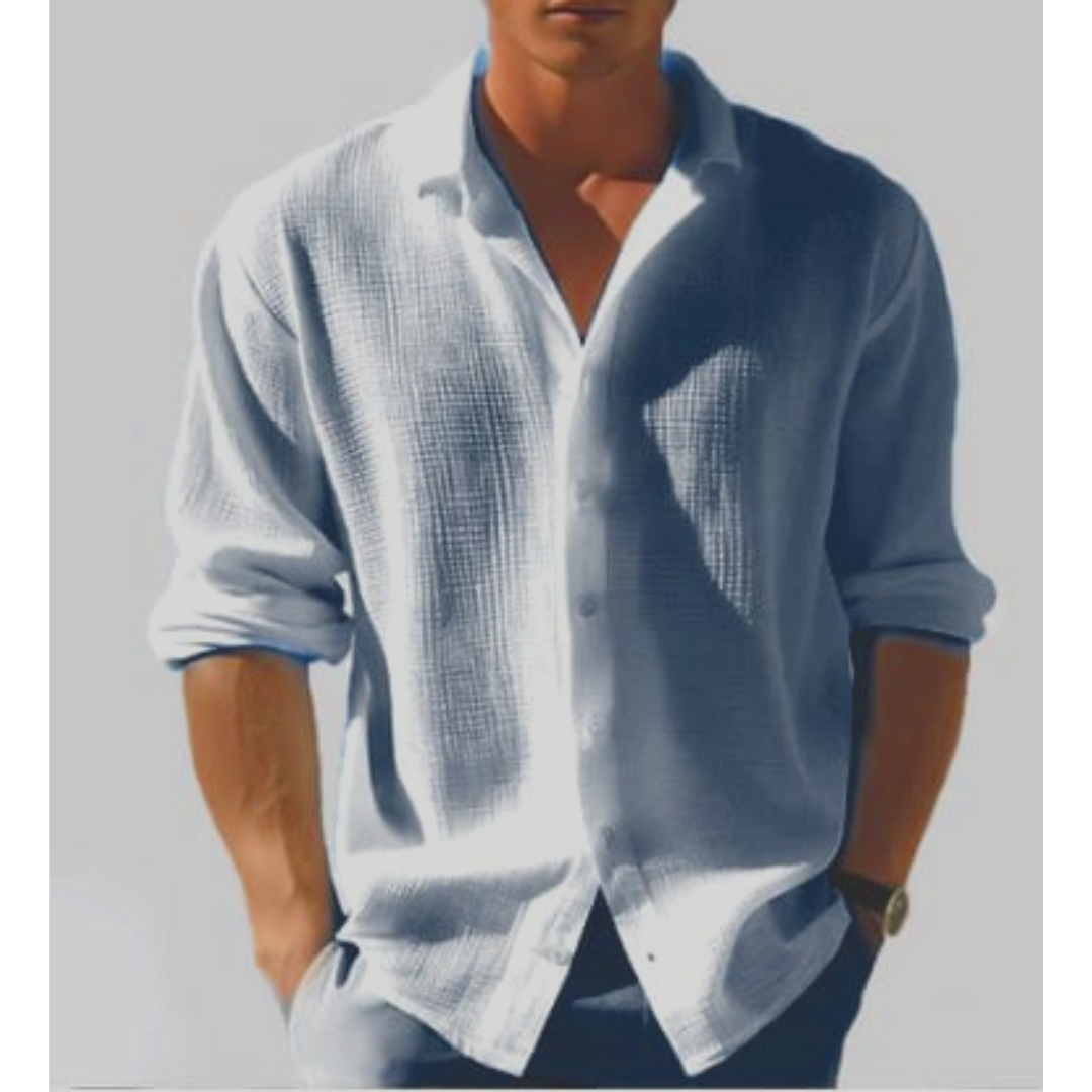 Men's Casual Lightweight Cotton Summer Shirt
