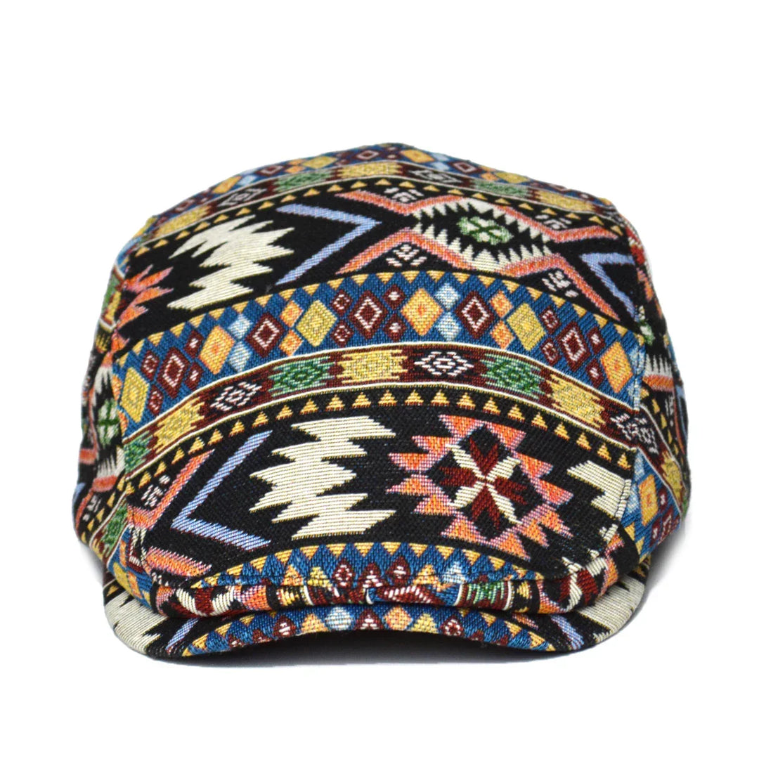 Unisex Vintage Cotton Aztec Pattern Cap