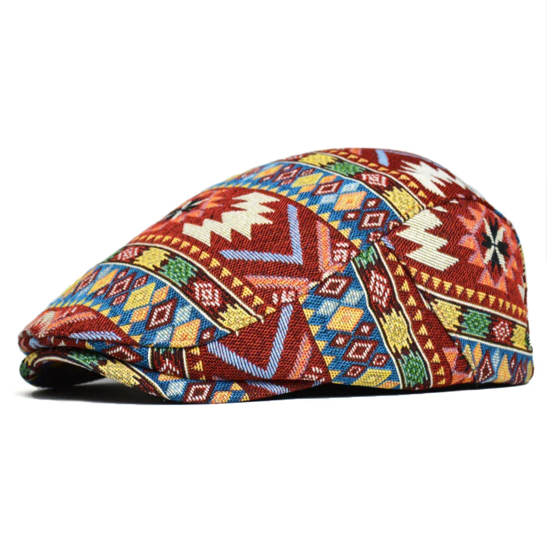 Unisex Vintage Cotton Aztec Pattern Cap