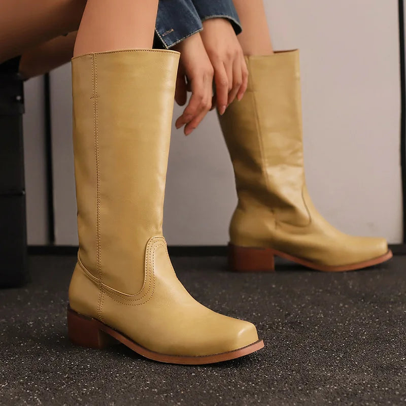 Women's Classic Knee-High Leather Boots