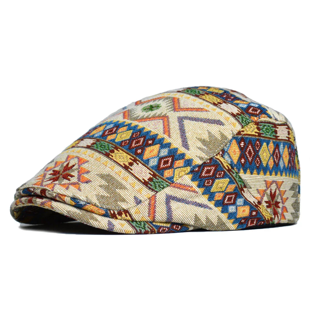 Unisex Vintage Cotton Aztec Pattern Cap