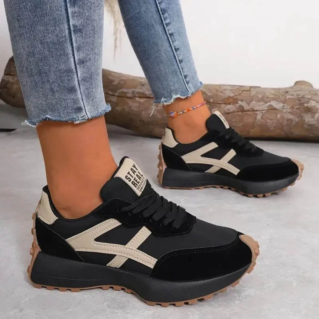 Women's Orthopedic Panel Detail Sneakers