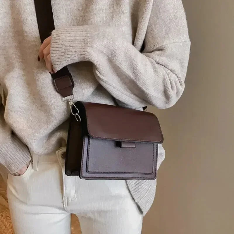 Women's Stylish Leather Mini Crossbody Clutch Bag