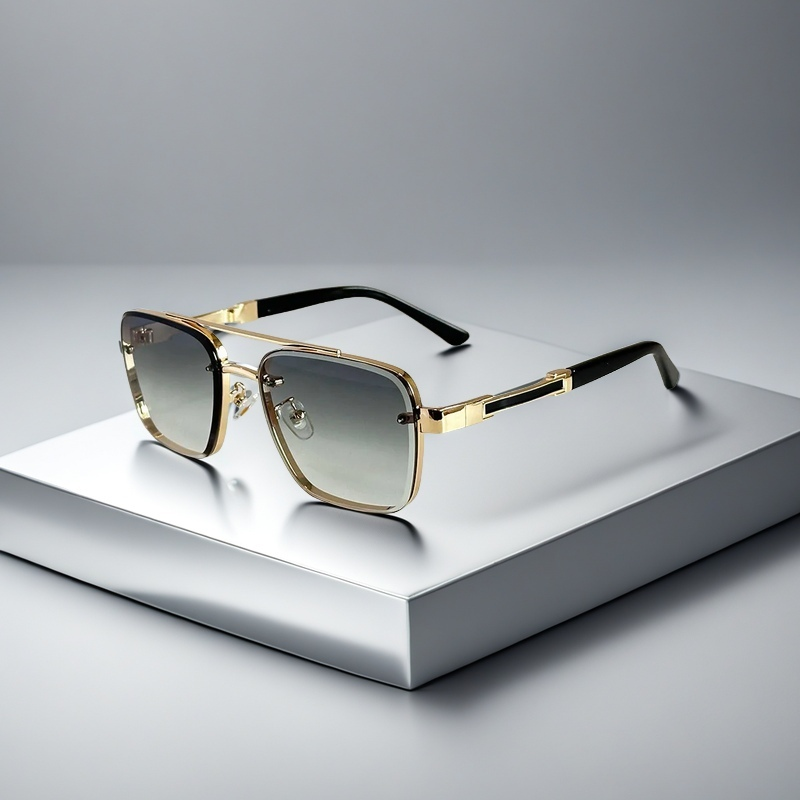 Unisex Classic Squared Frame Summer Sunglasses