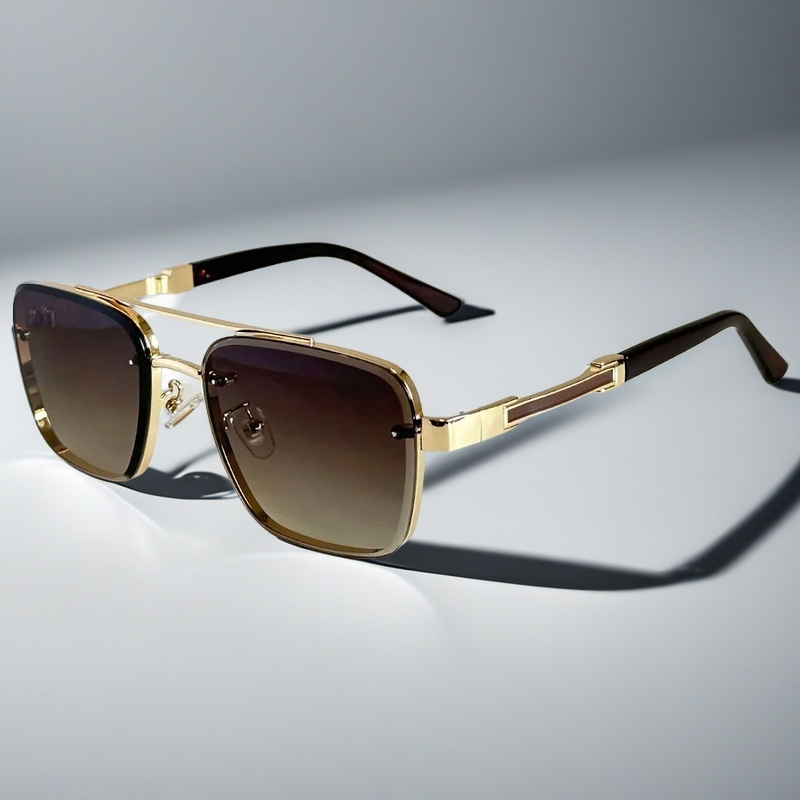 Unisex Classic Squared Frame Summer Sunglasses