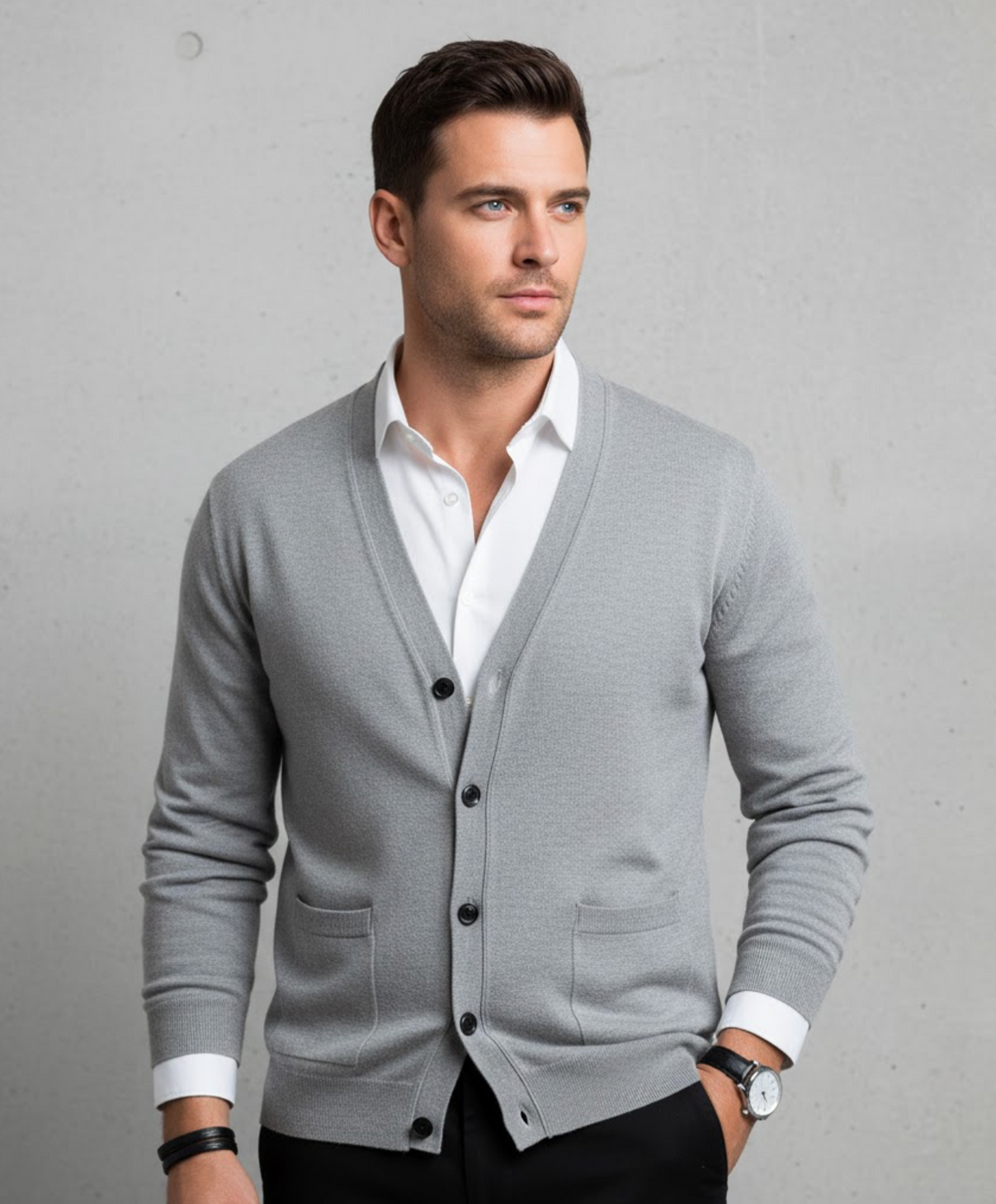 Men's Stylish V-Neck Knit Vest