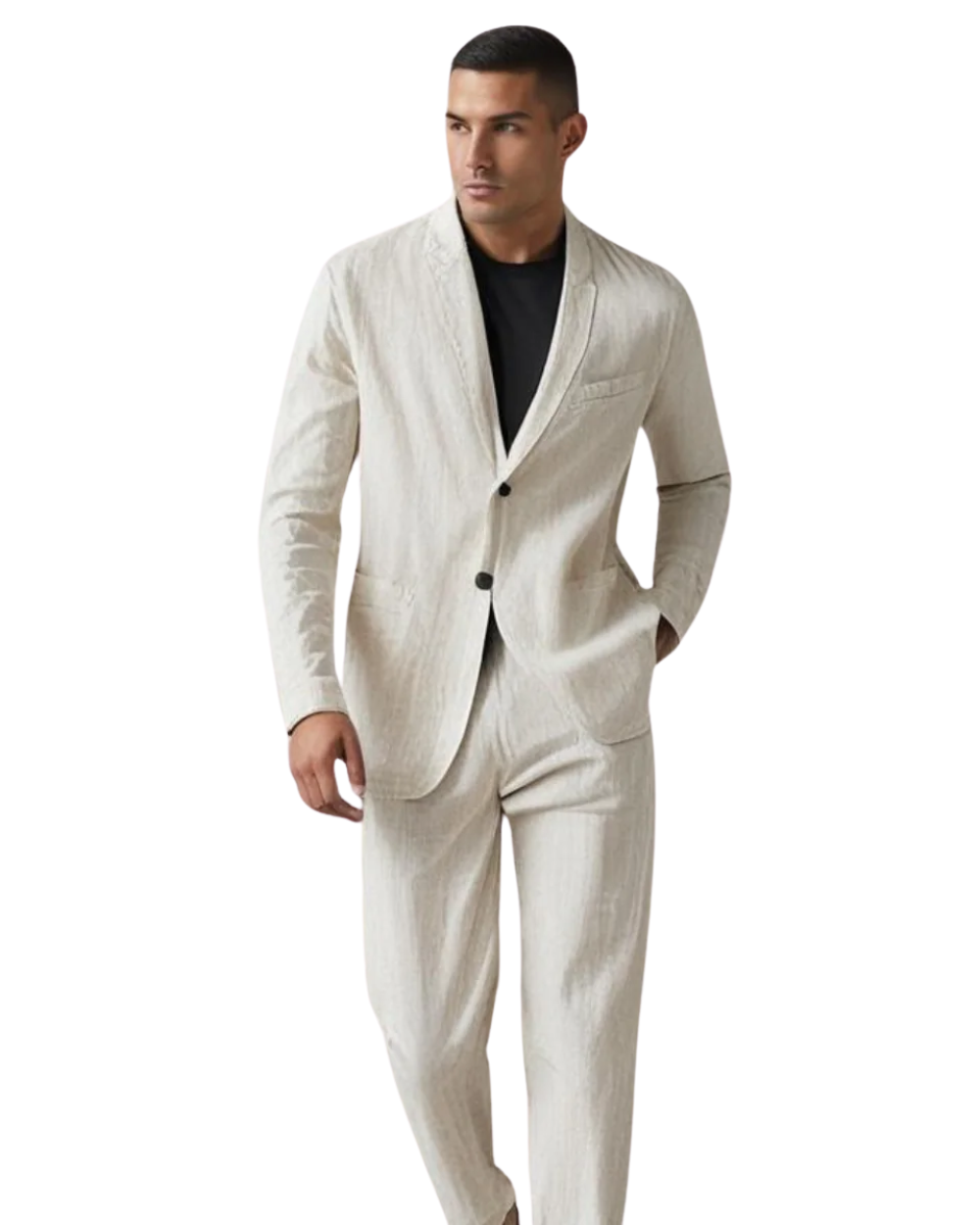 Men's Classic Knit Cardigan and Trouser Set