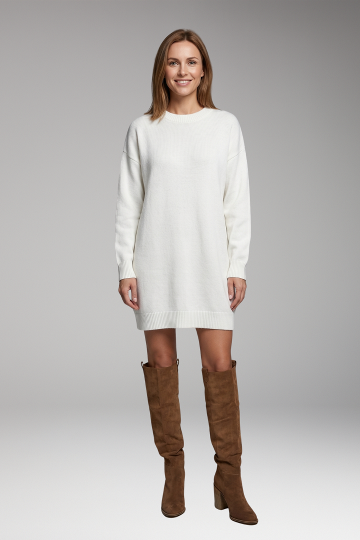 Women's Stylish Suede Shaft Knee High Flat Riding Boots