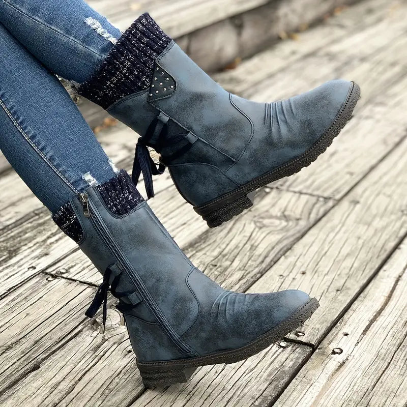 Women's Retro Leather Chelsea Boots