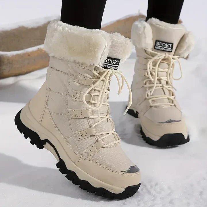 Women's Classic Faux Fur Lined Lace-Up Winter Boots