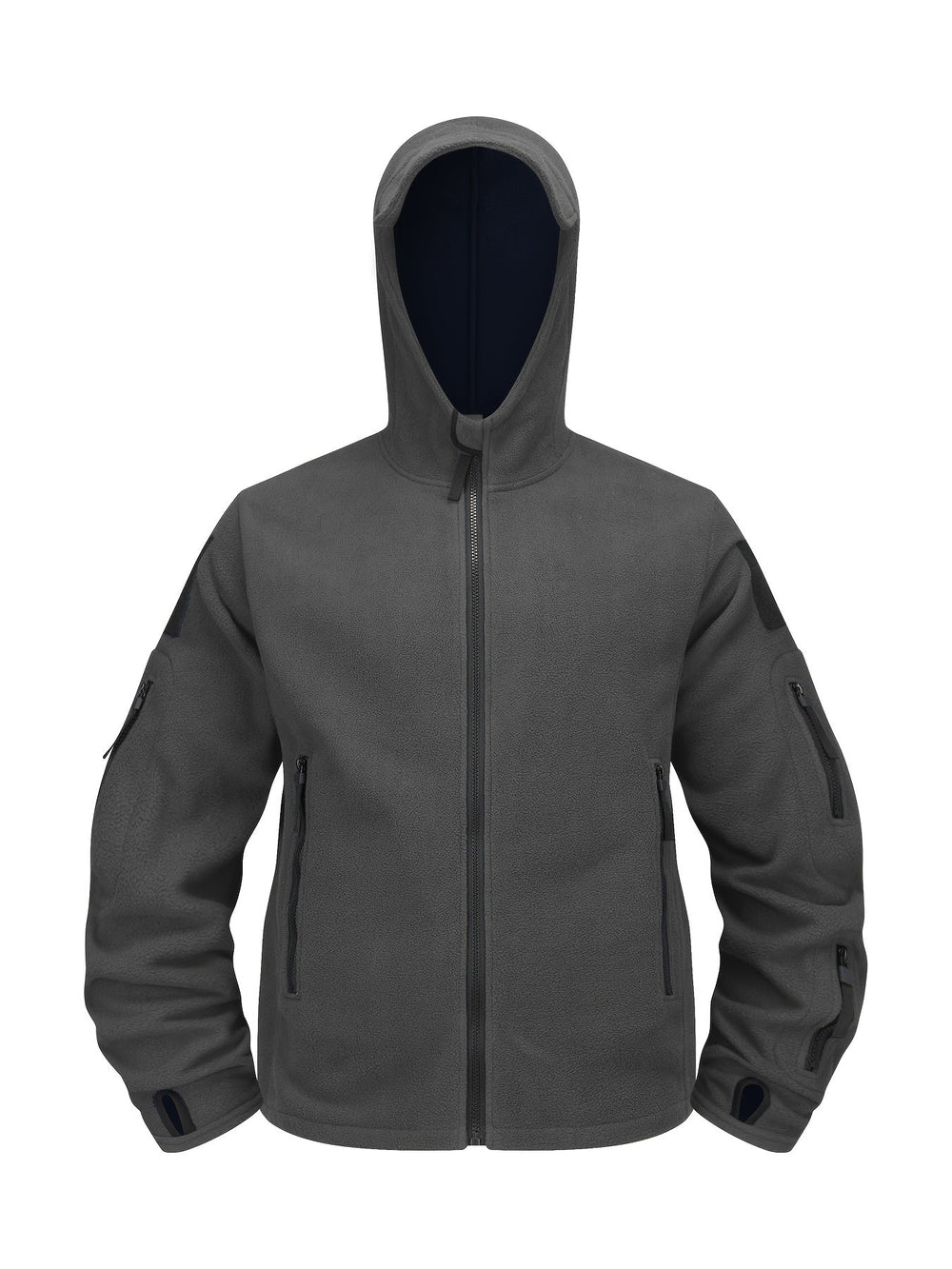 Men's Rugged Hooded Zip-Up Jacket