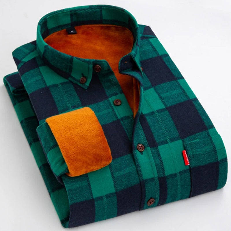 Men's Casual Checked Cotton Overshirt