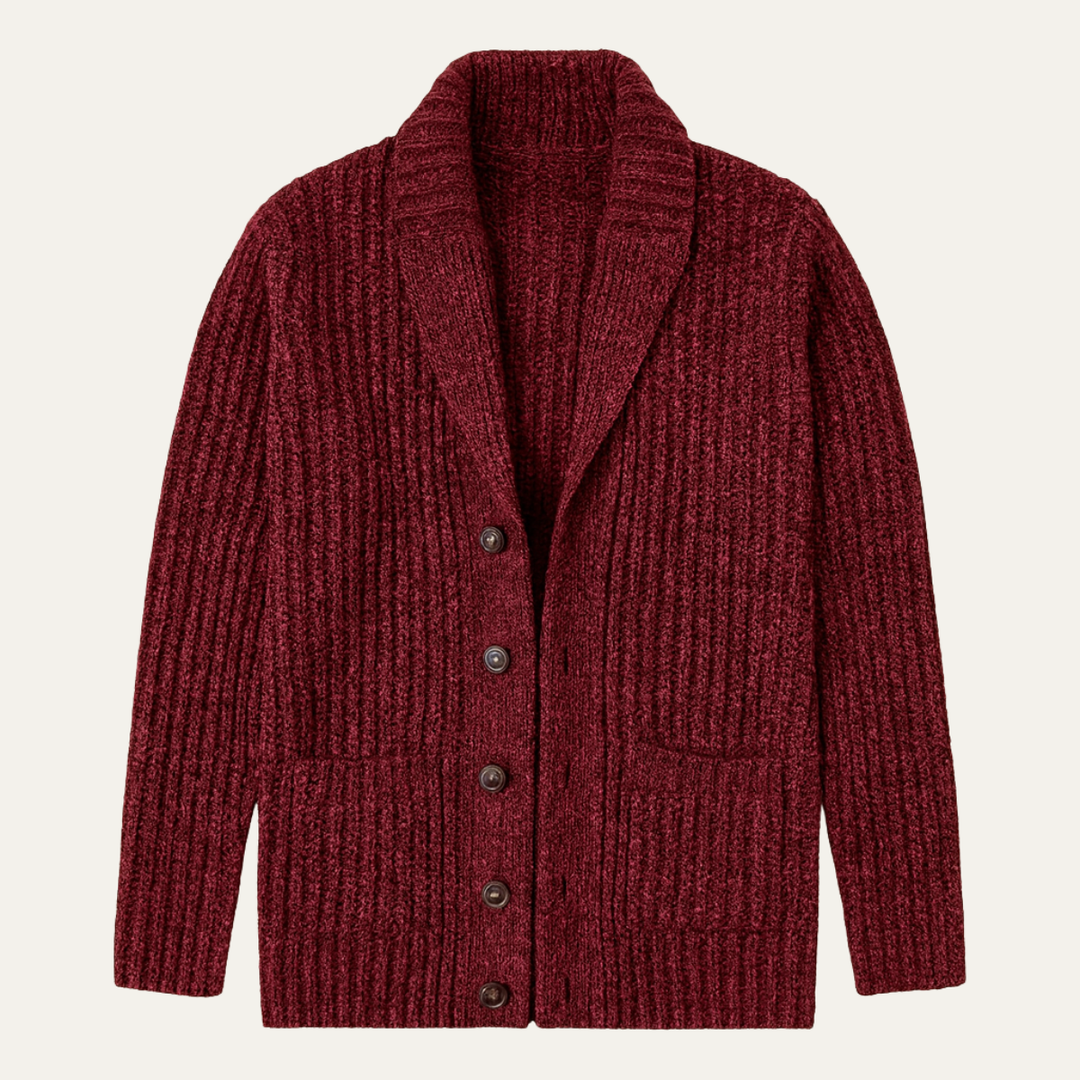 Women's Classic Wool Blend Cable Knit Cardigan