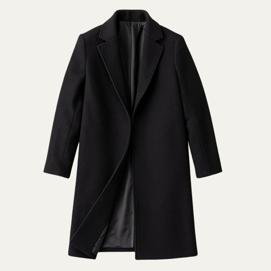 Men's Classic Wool Cashmere Blend Smart Coat