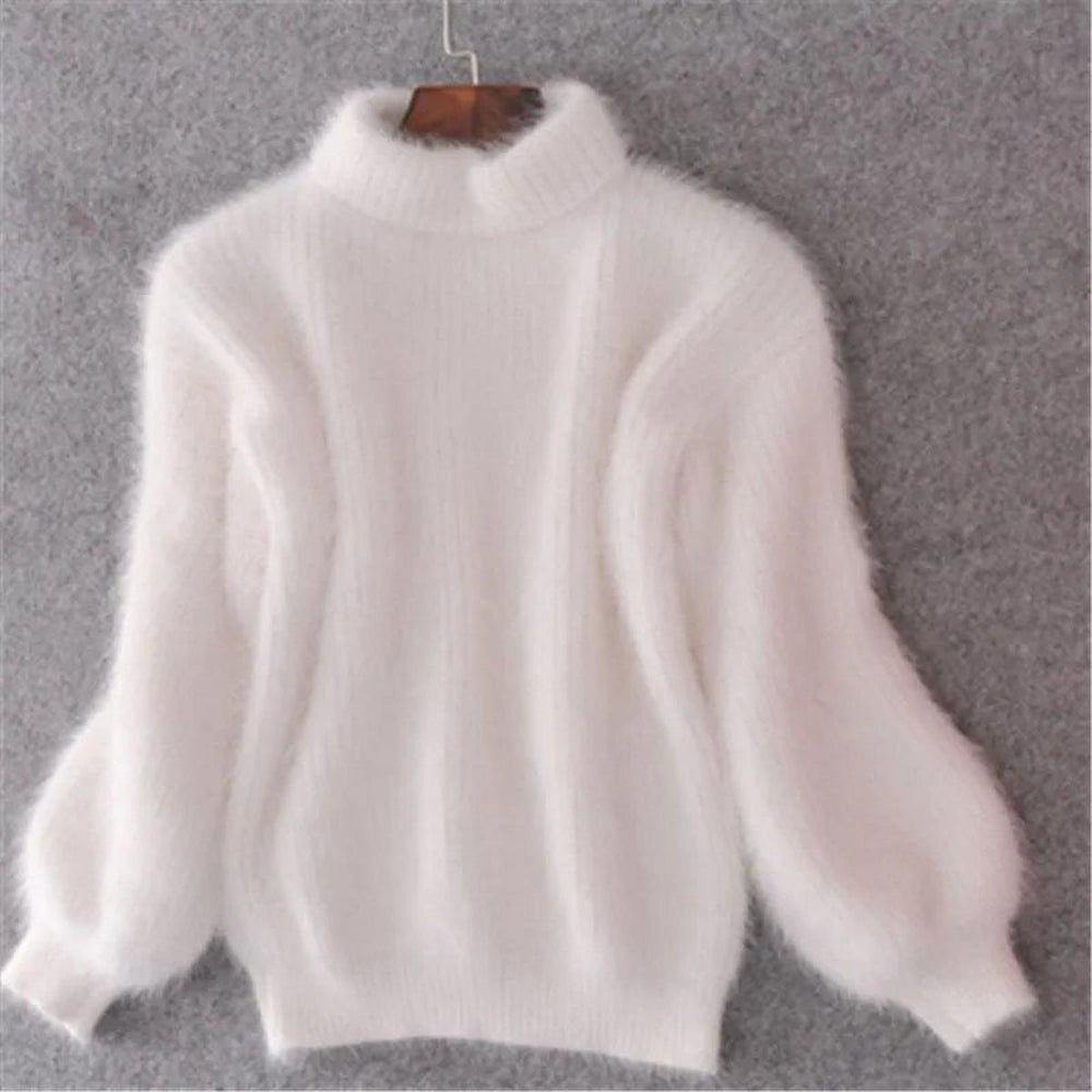 Women's Soft High-Neck Cashmere Blend Sweater
