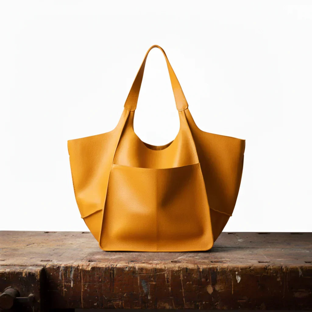 Women's Classic Vintage Leather Tote Bag